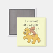 I mögen Schuss ein Welpen-T-Shirts und Geschenke Magnet (Vorderseite/Rückseite)