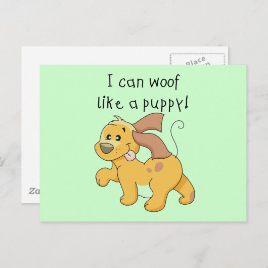 I mögen Schuss ein Welpen-T-Shirts und Geschenke Postkarte (Vorne/Hinten)