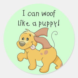 I mögen Schuss ein Welpen-T-Shirts und Geschenke Runder Aufkleber