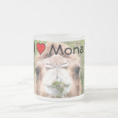 I ♥ Mona! Mattglastasse (Mittel)
