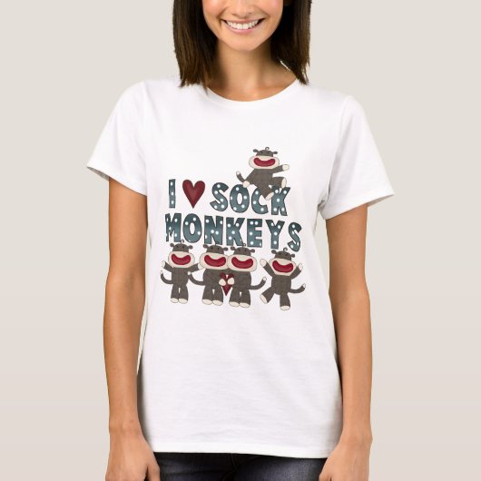I Monkeys Liebe-Socke T-Shirts und Geschenke (Vorderseite)