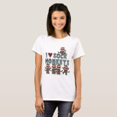 I Monkeys Liebe-Socke T-Shirts und Geschenke (Vorne ganz)