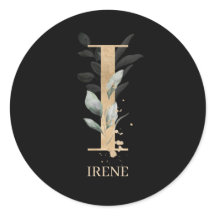 I Monogram Floral Personalisiert