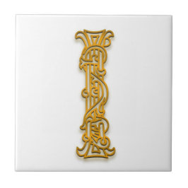 I Monogram "Irish Gold" Keramik Tile Fliese