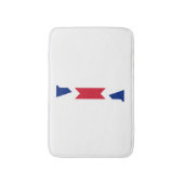 I Monogram überlagert sich auf der Flagge der Unio Badematte (Vorderseite Vertikal)