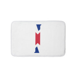 I Monogram überlagert sich auf der Flagge der Unio Badematte