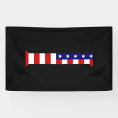 I Monogram überlagert sich auf der Flagge der USA Banner (Horizontal)