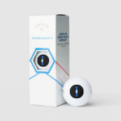 I Monogram überlagert sich auf der schottischen Fl Golfball (Verpackung)