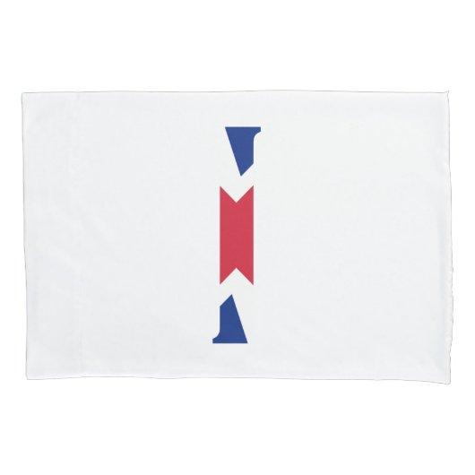 I Monogram überlagert sich auf der Unijack Flag-Ko Kissenbezug (Vorderseite)