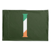 I Monogram überlagert sich auf irischer Flagge Kissenbezug (Rückseite)