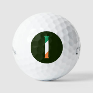 I Monogram überlagert sich auf Irish Flag css gbcn Golfball