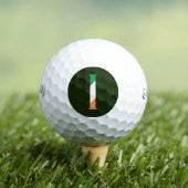 I Monogram überlagert sich auf Irish Flag css gbcn Golfball (Insitu T-Shirt)