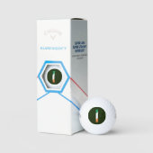 I Monogram überlagert sich auf Irish Flag css gbcn Golfball (Verpackung)