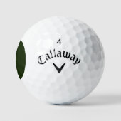 I Monogram überlagert sich auf Irish Flag css gbcn Golfball (Logo)