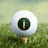 I Monogram überlagert sich auf Irish Flag wu gbcnt Golfball (Insitu T-Shirt)