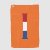 I Monogram überlagert sich auf NLD Flag auf oder g Golfhandtuch (Vorderseite)