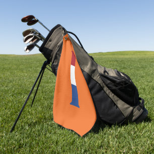 I Monogram überlagert sich auf NLD Flag auf oder g Golfhandtuch