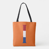 I Monogram überlagert sich auf NLD Flag auf oder s Tasche (Rückseite)