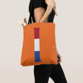 I Monogram überlagert sich auf NLD Flag auf oder s Tasche (Von Nahem)