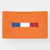 I Monogram überlagert sich auf NLD-Flagge auf oder Banner (Horizontal)