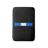 I Monogram überlagert sich auf schottischer Flagge Badematte (Vorderseite Vertikal)