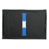 I Monogram überlagert sich auf Scottish Flag Pccnt Kissenbezug (Rückseite)
