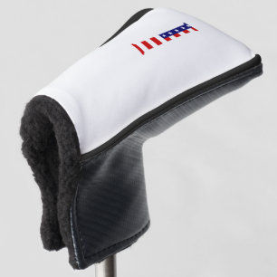 I Monogram überlagert sich auf US Flag Pccnt Golf Headcover