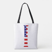 I Monogram überlagert sich auf US Flag Stcnt Tasche (Rückseite)