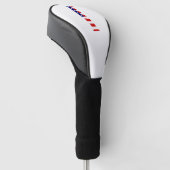 I Monogram überlagert sich auf US-Flaggendokumenta Golf Headcover (angewinkelt)