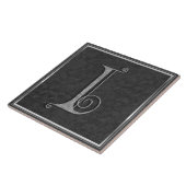 I Monogramm Keramik "Mittelalter grauer Stein" Fliese (Seite)