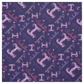 I monogramm und personalisierter Name Isabella Gew Stoff (Muster)