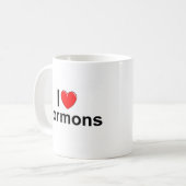 I Mormonen der Liebe-(Herz) Kaffeetasse (Vorderseite Links)