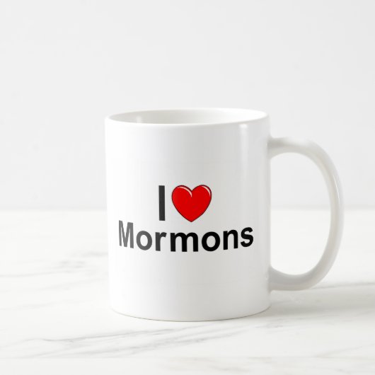 I Mormonen der Liebe-(Herz) Kaffeetasse (Rechts)