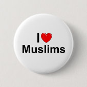 I Moslems der Liebe-(Herz) Button (Vorderseite)