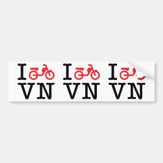 I Motorrad Vietnam Autoaufkleber (Vorne)