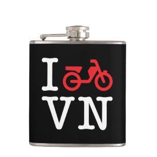 I Motorrad Vietnam Flachmann