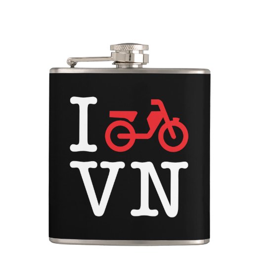 I Motorrad Vietnam Flachmann (Vorderseite)