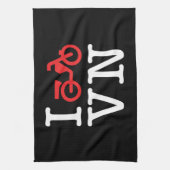 I Motorrad Vietnam Geschirrtuch (Vertikal)