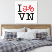 I Motorrad Vietnam Leinwanddruck (Insitu (Schlafzimmer))