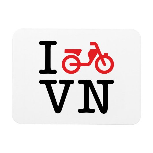 I Motorrad Vietnam Magnet (Horizontal)