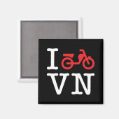 I Motorrad Vietnam Magnet (Vorderseite/Rückseite)