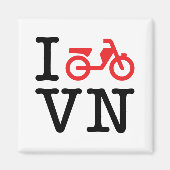 I Motorrad Vietnam Magnet (Vorne)