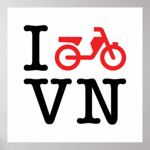 I Motorrad Vietnam Poster