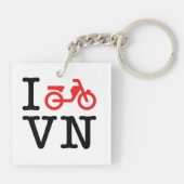 I Motorrad Vietnam Schlüsselanhänger (Rückseite)