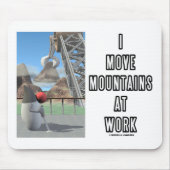 I Move Mountains at Work (Software Developer) Mousepad (Vorne)