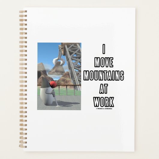 I Move Mountains at Work Software Developer Planer (Vorderseite)