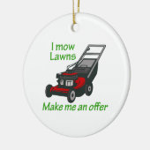 I MOW LAWNS KERAMIKORNAMENT (Links)