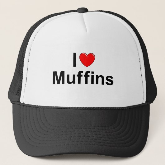 I Muffins der Liebe-(Herz) Truckerkappe (Vorderseite)