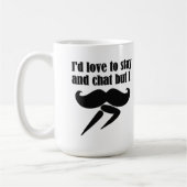 I Mustache (ich muss streichen) - Sehr lustig Kaffeetasse (Links)