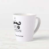 I Mustache You A Question Milchtasse (Rechte Ecke)
